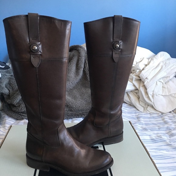 Jayden Button Tall Frye boots - Picture 1 of 7